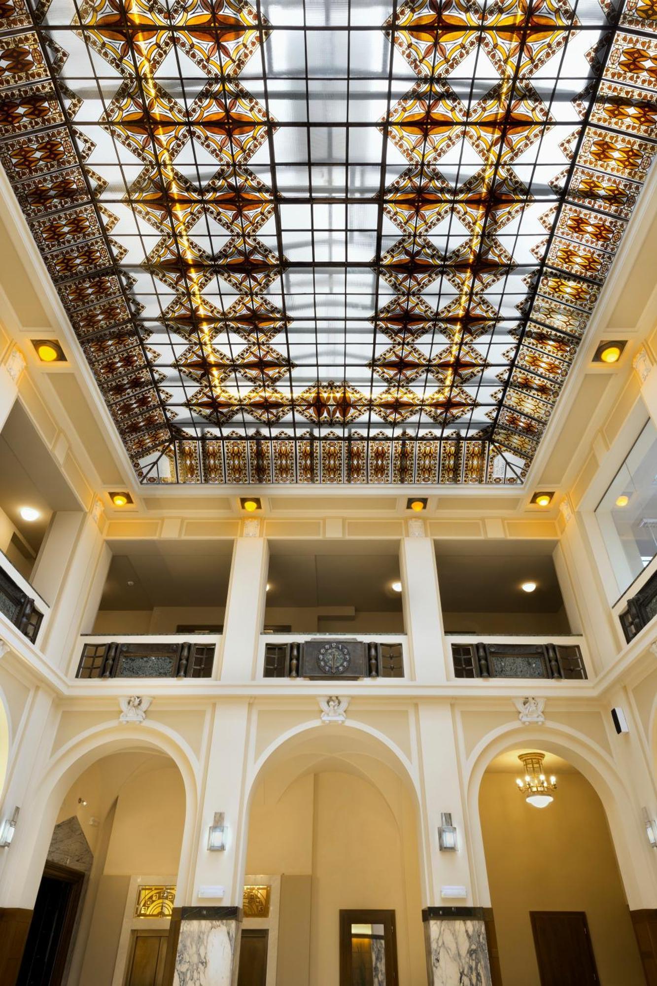 Grandezza Hotel Luxury Palace Brno Exterior photo The ceiling of the main hall